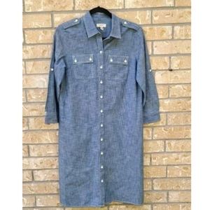 Lands End Canvas Shirt Dress